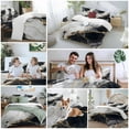 thumbnail image 5 of Black Marble Bedding Duvet Cover Set King Size 4 Pieces Gold Line Modern Abstract Minimalist Art Bedding Set with Zipper Closure, 1 Comforter Cover 92x106 Inches 1 Flat Sheet & 2 Pillow Cases, 5 of 7