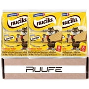 Nucita Wafer (Pck of 3 - 8 Count per pack) a Colombian Snack Columbian Candy Colombian Food Online colombian food store Mekato colombiano Dulce colombiano