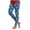 Blue, variant on Leggings for Women High Waisted Christmas Print Yoga Pants Ankle Length Warm Leggings Soft Brushed Pants (White, S)