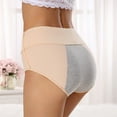 thumbnail image 6 of Womens Clearance，Women's Incontinence Underwear High Absorbency Period Cotton Underwear Heavy Flow Leakproof Panties Postpartum Menstrual Protective Briefs, 6 of 6