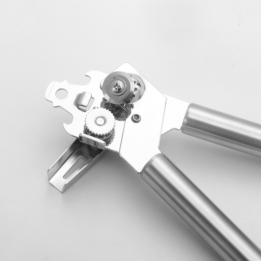 Multifunctional Stainless Steel Can Opener Tool - Modern Kitchen Gadget for Effortless Opening