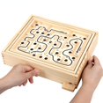thumbnail image 1 of Juego de mesa interactivo para adultos para niños Balance Ball Maze Intelligence Intelligence Juguetes de madera Juguetes educativos para niños-m Code // kaili Sencillez, 1 of 3