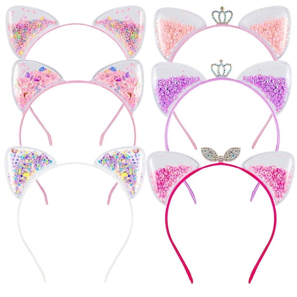 Pack De 6 Diademas De Orejas De Conejo De Felpa – Multicolor Para Pascua, Cosplay Y Fiestas Infantiles, Ajustables