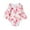 Pink, variant on Itsun Newborn Infant Baby Girls Fashion Floral Lace Patchwork Romper Bodytsuit Outfits Pink (0-24Months)
