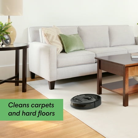 iRobot - Roomba i7 Wi-Fi Connected Robot Vacuum - Charcoal