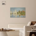 thumbnail image 3 of Claude Monet - Regattas at Argenteuil Canvas Countryside Wall Art by Art Remedy, Gallery Wrapped, 45" x 30", 3 of 7