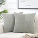 thumbnail image 1 of Chenchen 2 Packs Grey Decorative Throw Pillow Covers 16x16 Inch for Living Room Couch Bed Sofa, Rustic Farmhouse Boho Home Decor, Soft Corss Patchwork Corduroy Textured Square Cushion Case 40x40 cm, 1 of 1