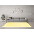 thumbnail image 3 of Ahgly Company Machine Washable Indoor Rectangle Solid Yellow Modern Area Rugs, 2' x 3', 3 of 4