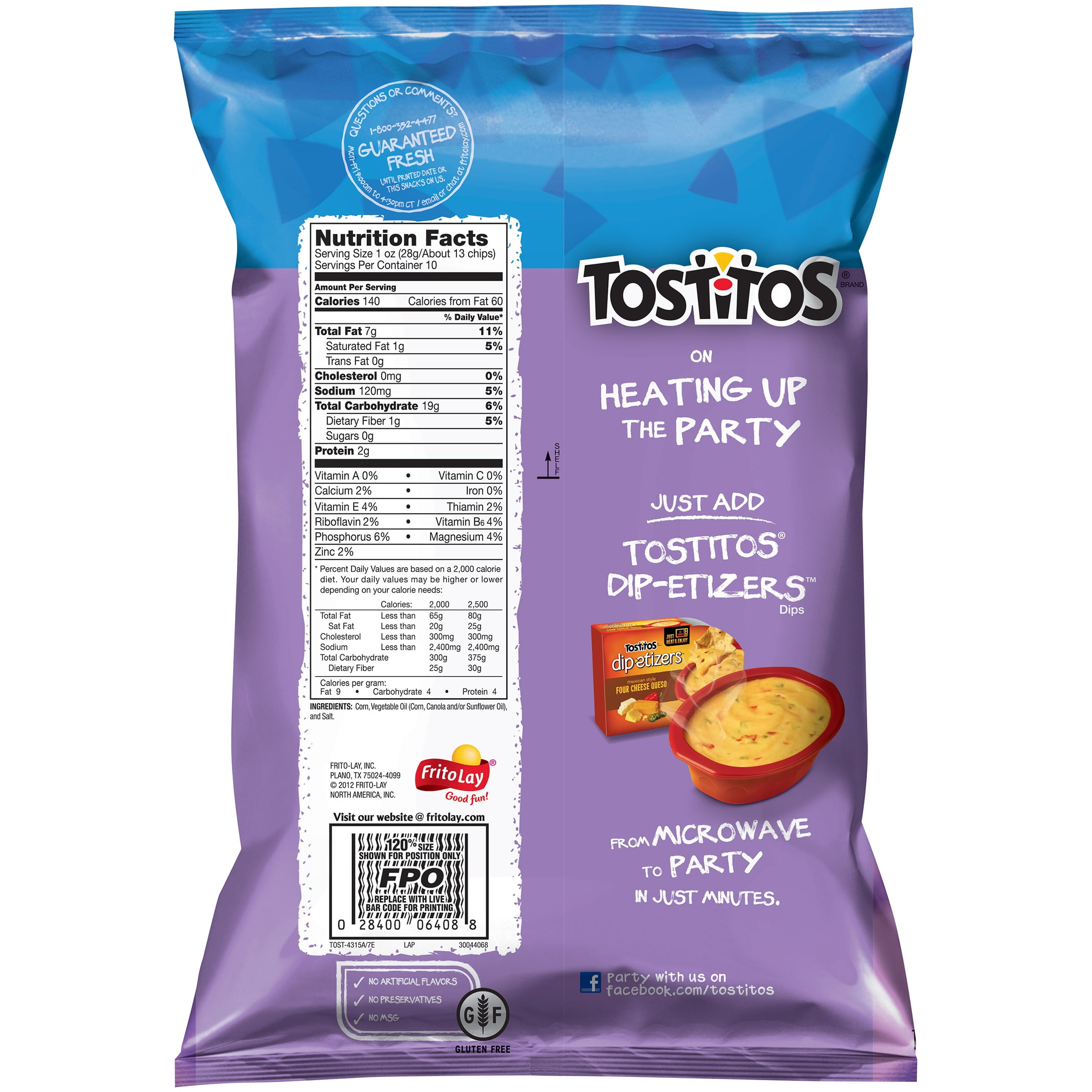 Tostitos Corn Chips Nutrition Label Besto Blog