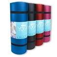 thumbnail image 7 of Brybelly Crown Sporting Goods 15 mm Extra Thick Yoga Mat, Blue, 7 of 7