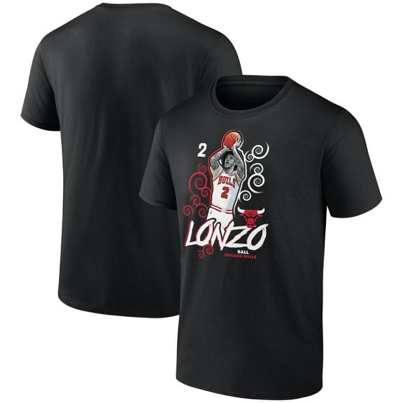 Men's Lonzo Ball Black Chicago Bulls Competitor T-Shirt