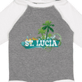 thumbnail image 4 of Inktastic St Lucia Vacation Cruise Trip Boys or Girls Long Sleeve Baby Bodysuit, 4 of 5