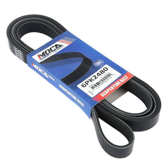 MOCA AUTOPARTS 6PK2480 Serpentine Belt for 15-09 Audi Q7 V6 3.0L & 95-94 Chevrolet C1500 V8 5.7L & 11-07 Hyundai Azera V6 3.3L & 12-07 Hyundai Veracruz V6 3.8L & 10-06 Kia Sedona V6 3.8L and More