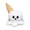 Halloween Ice Cream Ghost Plush Toy #2, variant on Halloween Ice Cream Ghost Plush Toy, Soft White Spooky Sweet Ghost Face Stuffed Doll for Home Decor and Daily Collection,8.3in