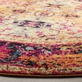 thumbnail image 4 of SAFAVIEH Monaco Elsdon Abstract Area Rug, Orange/Multi, 6'7" x 6'7" Round, 4 of 6