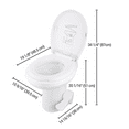thumbnail image 3 of Yescom Foot Flush RV Gravity Flush Toilet High Profile HDPE Travel, 3 of 9