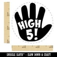 thumbnail image 2 of High 5 Hand Gesture Congrats Self-Inking Rubber Stamp Ink Stamper - Lime Green Ink - Small 3/4 Inch, 2 of 7