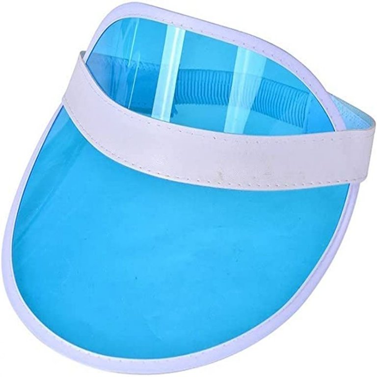4 Piece Unisex Sun Visor，Transparent Plastic 80s Sun Visor  display picture 1