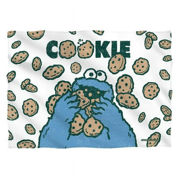 Sesame Street/cookie Crumble-pillow Case-white-20x28