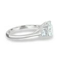 thumbnail image 4 of ESTE ORIGIN 2.00Ct Round Cut Lab-Grown Diamond Trellis Trilogy Engagement Ring – 3-Stone Weave Setting in 10K White Gold for Women, 4 of 7