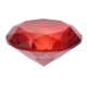 thumbnail image 1 of Adorno de diamante decorativo de diamantes de cristal artificial de 40 mm para boda, hogar, despedida de soltera (rojo), 1 of 7