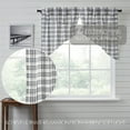thumbnail image 2 of VHC Brands, Sawyer Mill Plaid Prairie Swag, Black, 36x36x18, Set of 2, 2 of 6
