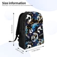 thumbnail image 4 of Fotbe Football Travel Laptop Backpack, Business Slim Sturdy Laptops Backpack, Water Resistant College School Computer Bag Gift Fits 15.6 Inch Notebook, 4 of 8