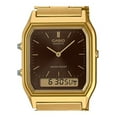 thumbnail image 3 of Casio Reloj Unisex Vintage Analógico Digital de Acero Inoxidable en Tono Dorado con Esfera Marrón de Cuarzo AQ-230GA-5A, 3 of 3