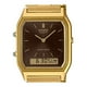 thumbnail image 3 of Casio Reloj Unisex Vintage Analógico Digital de Acero Inoxidable en Tono Dorado con Esfera Marrón de Cuarzo AQ-230GA-5A, 3 of 3