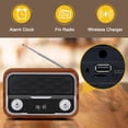 thumbnail image 3 of axGear Réveil Numérique en Bois à DEL Haut-Parleur Bluetooth avec Chargeur Sans Fil Rapide 10 W, 3 of 6