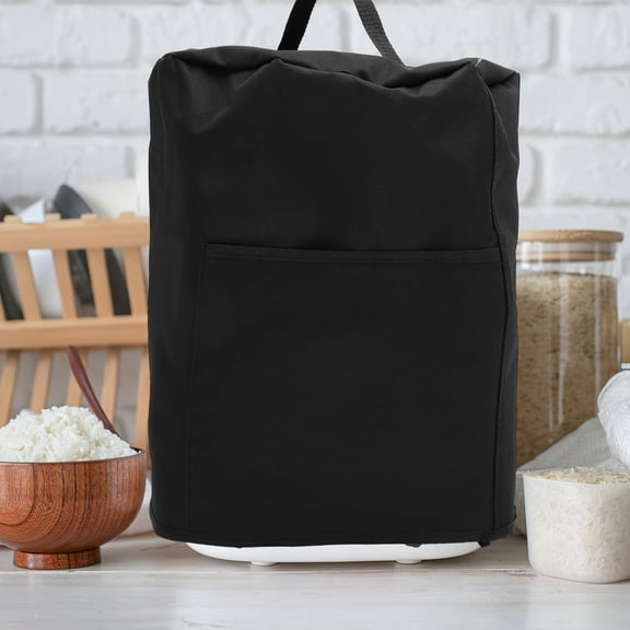 KAKOWELY Air Fryer Dust Cover Black Polyester Reusable Protective Cover