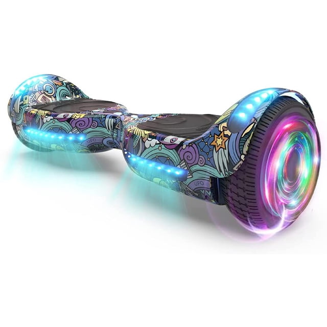 HOVERSTAR Hoverboard All New Version-HS2.0, Chrome Color & Coating Skins Two Wheels Self-Balancing Scooter with Wireless Speaker Playing Music & Led Wheels Flashing Lights
