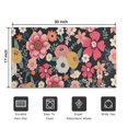 thumbnail image 5 of Multicolored Pioneer Flower Door Rugs,Washable Non Slip Door Mats Indoor,Decorative Door Mats,Entry Mat Indoor for Entrance,Bedroom,Kitchen,Bathroom,17"x30", 5 of 6