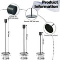 thumbnail image 2 of NestE Black Tall Candle Candlestick Holder, Decorative Candlestick Holder for Wedding, Dinning, Party, Fits 3/4 inch Thick Candle&Led Candles, 2 of 14