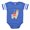 Royal Blue, variant on CafePress - EASTER ALPACHA - Cute Infant Baby Football Bodysuit