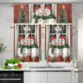 thumbnail image 5 of Cute Snowman Christmas Curtains for Living Room 36 Inch Window Curtains Rod Pocket Curtains for Kitchen Bedroom, 3 Panels, 5 of 6