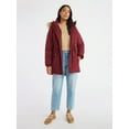 thumbnail image 3 of Time and Tru Women's and Women's Plus Hooded Anorak Jacket with Faux Fur Trim, Heavyweight, Sizes XS-2X, 3 of 6