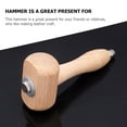 thumbnail image 3 of BRIGHTFUFU DIY Hand Tool Wood Hammer for Hobbyists Beige Smooth Surface 1Set, 3 of 8