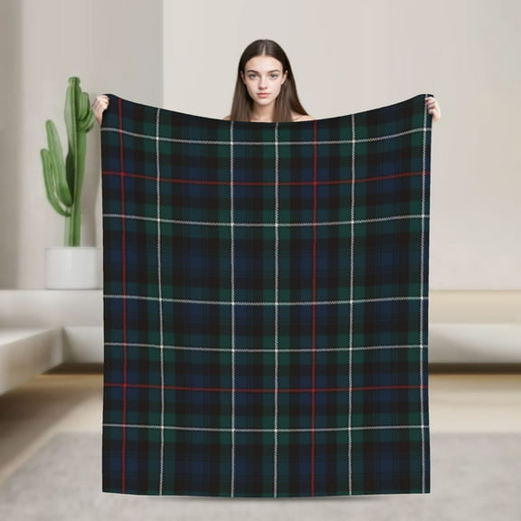 MacKenzie tartan plaidThe Full Collection of Flannel Blanket Lightweight Cozy Bed Blankets Soft Throw Blanket Fit Couch Sofa 40x50in