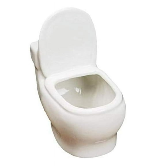 White Ceramic Toilet Plant Pot/Bonsai Pot/Flower Pot/Succulent Planter Perfect Gifts for Women, Mom or Birthdays