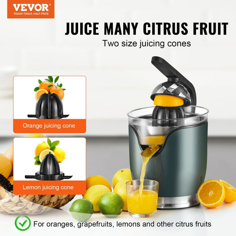 BENTISM Electric Citrus Juicer with 2 Cones 150W Orange Squeeze Lemon  Juicer Maker
