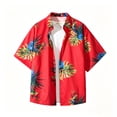 thumbnail image 5 of Men's Hawaiian Shirts Button Down Short Sleeve Tropical Print Casual Summer Beach Vacation Aloha Shirt,Sizes XS-XL, 5 of 5