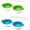 Blue+green, variant on Microwave Egg Poachers Double Cup Egg Boiler Draining Egg Boiler Non-Stick Feature Microwave Ovens Cooking Tools Steamer Kitchen Gadget