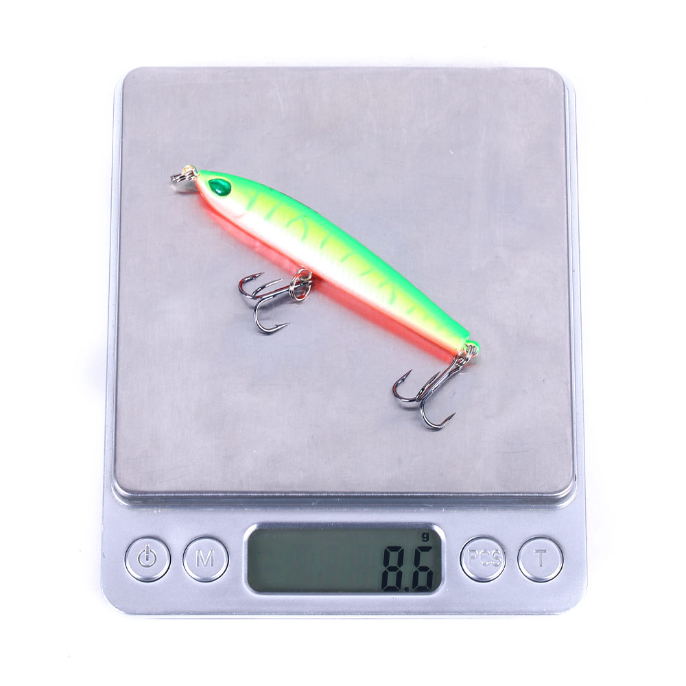 HENGJIA 10PCS Fishing Lures for Bass, Fishing Pencil Popper Lures Topwater Pencil Lures Sinking Hard Bait Pencil Plopper Lure Fishing Lures Pencil Lure