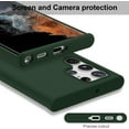 thumbnail image 3 of Compatible with Samsung Galaxy S22 Ultra Case,Soft Flexible Silicone Gel Rubber Bumper Cover,Slim Fit Full Body Shockproof Protective Phone Case for Samsung Galaxy S22 Ultra Dark Green, 3 of 15