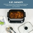 thumbnail image 5 of West Bend Versatility Cooker with Storage Bag and Non-Stick Surface, 5 Qt. Capacity, in Silver (87905), 5 of 17