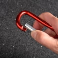thumbnail image 2 of 30 Counts Aluminum Carabiner Clip D Ring Carabiners Small Carabiner Keychain Spring Snap Hooks, Mini Carabiner Clip Set for Keys, Dog Leash, Camping Hiking Accessories-Random color, 2 of 6