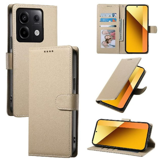 Case for FOXDOCK Xiaomi Poco X6 5G Wallet Case – Premium Leather, 3 Card Slots, Shockproof Protection