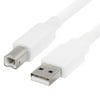CMPLE USB 2.0 A Male To B Male Cable - 10 Feet White