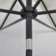 thumbnail image 4 of vidaXL Garden Parasol Black Polyester, Steel 118.1x78.7 in Tiltable, 4 of 61